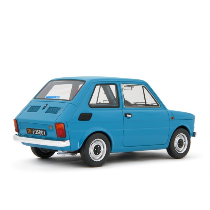 Fiat 126 Base 1976 modrá, Laudoracing-Model 1:18
