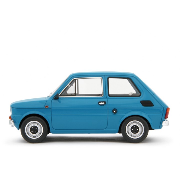 Fiat 126 Base 1976 blue, Laudoracing-Model 1/18 scale