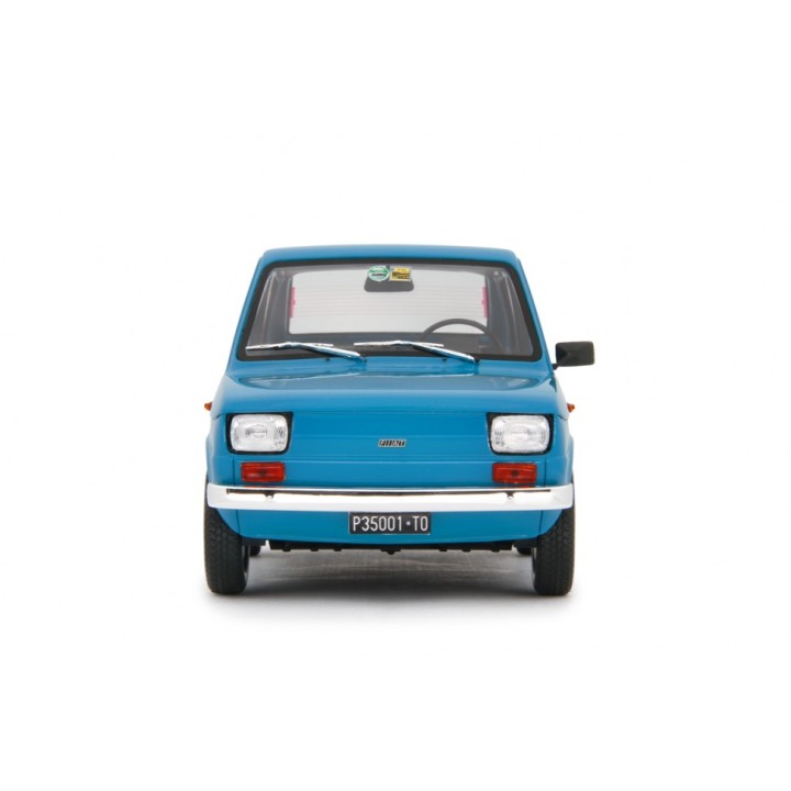 Fiat 126 Base 1976 blue, Laudoracing-Model 1/18 scale