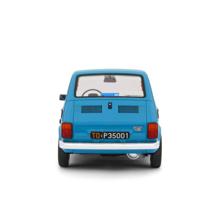 Fiat 126 Base 1976 blue, Laudoracing-Model 1/18 scale