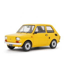 Fiat 126 Base 1976 yellow, Laudoracing-Model 1/18 scale