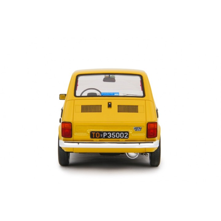Fiat 126 Base 1976 žlutá, Laudoracing-Model 1:18