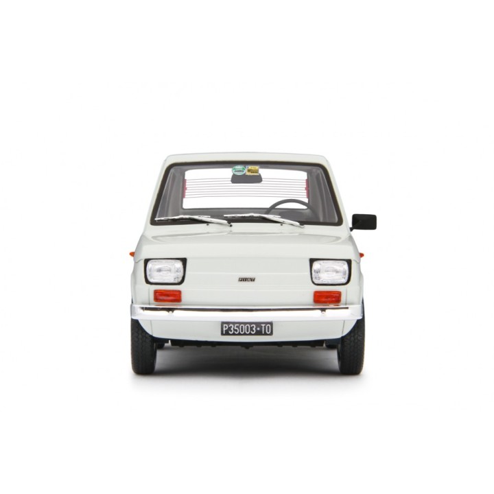 Fiat 126 Base 1976 white, Laudoracing-Model 1/18 scale