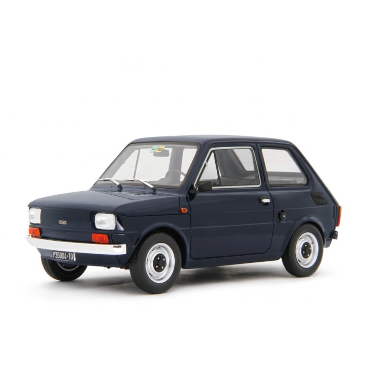 Fiat 126 Base 1976 blue, Laudoracing-Model 1/18 scale