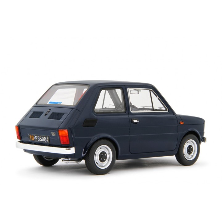 Fiat 126 Base 1976 modrá, Laudoracing-Model 1:18