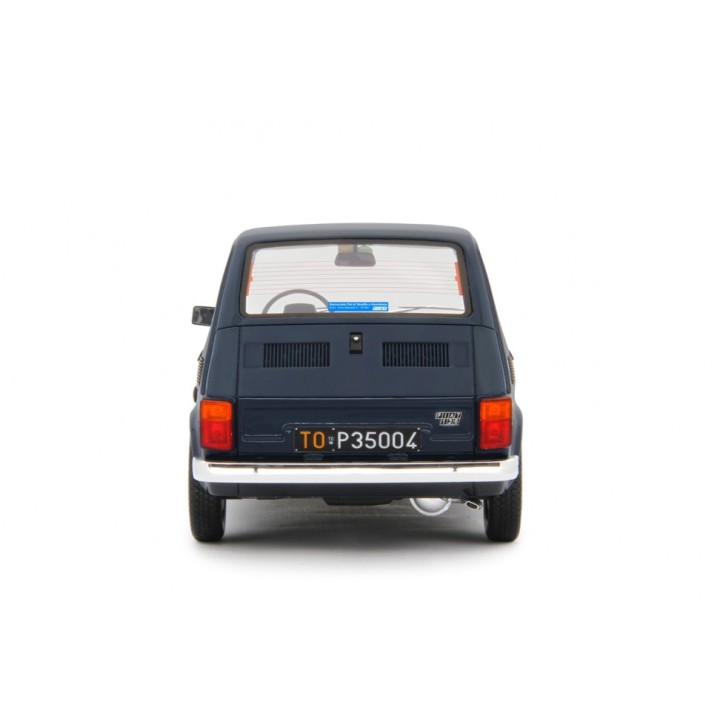 Fiat 126 Base 1976 blue, Laudoracing-Model 1/18 scale