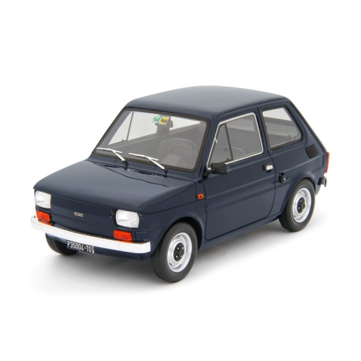 Fiat 126 Base 1976 modrá, Laudoracing-Model 1:18