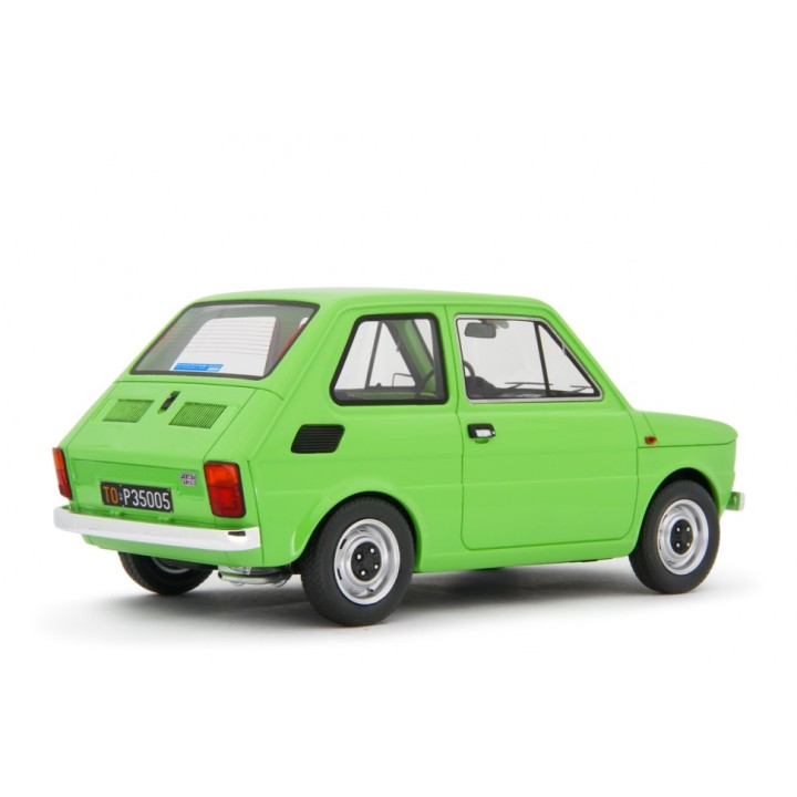 Fiat 126 Base 1976 green, Laudoracing-Model 1/18 scale