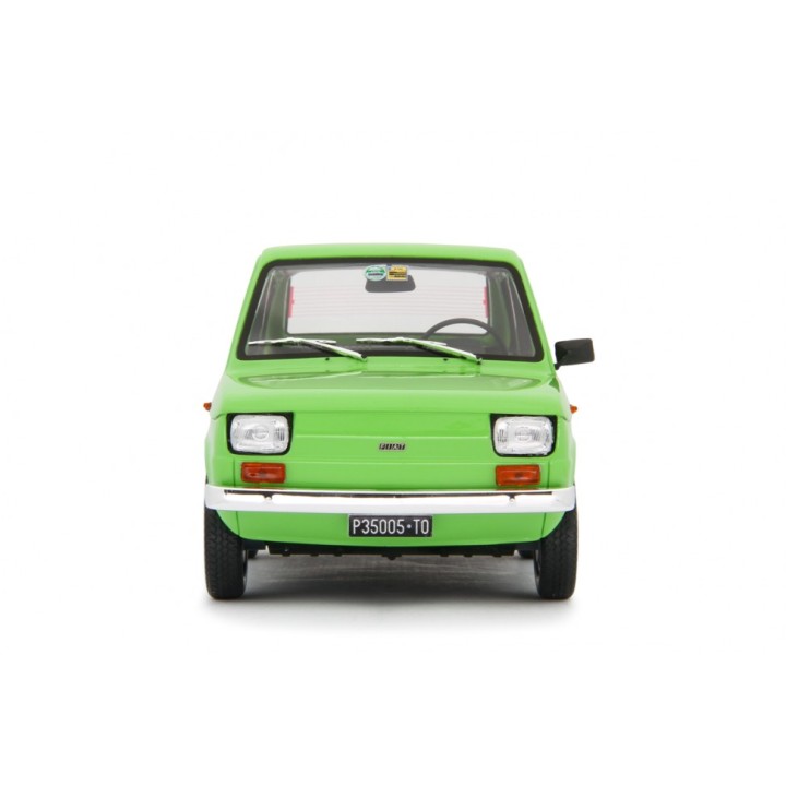 Fiat 126 Base 1976 green, Laudoracing-Model 1/18 scale