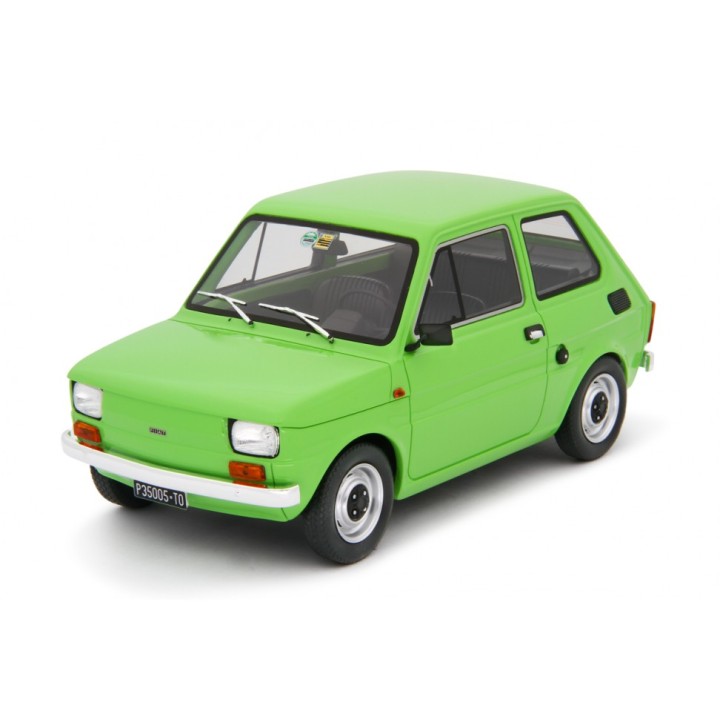 Fiat 126 Base 1976 green, Laudoracing-Model 1/18 scale