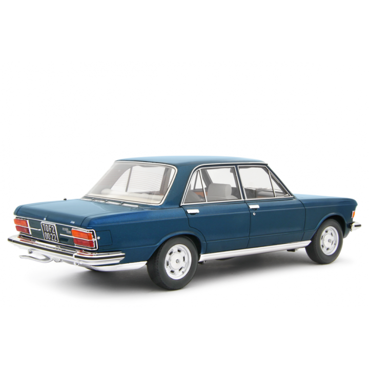 Fiat 130 Coupe 1971 blue metallic - model cars by Laudoracing-Model 1/18