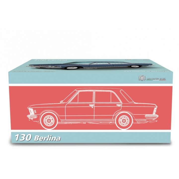 Fiat 130 Coupe 1971 blue metallic - model cars by Laudoracing-Model 1/18