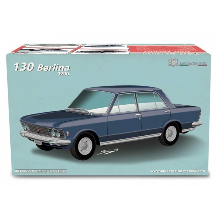 Fiat 130 Coupe 1971 silver - model cars by Laudoracing-Model 1/18