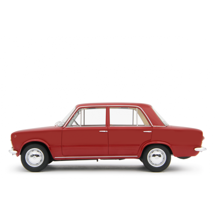 Fiat 124 1° Serie 1966 red - models by Laudoracing-Model 1/18