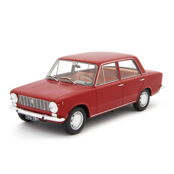 Fiat 124 1. série 1966 červená - modely Laudoracing-Model 1:18