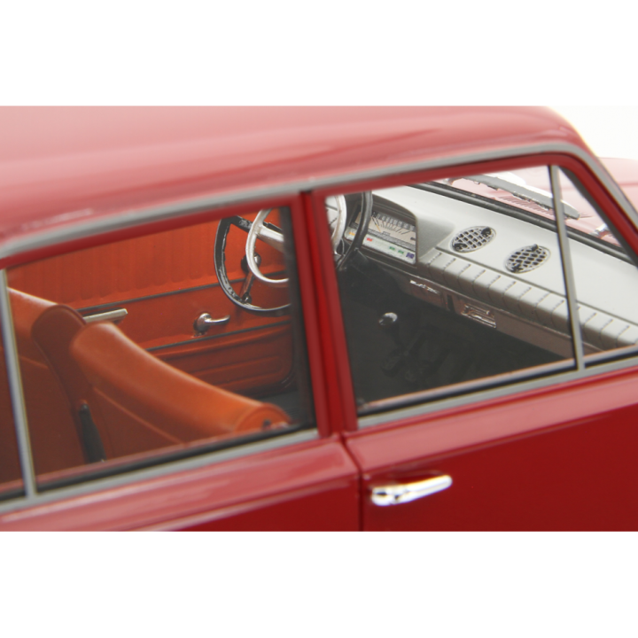 Fiat 124 1° Serie 1966 red - models by Laudoracing-Model 1/18