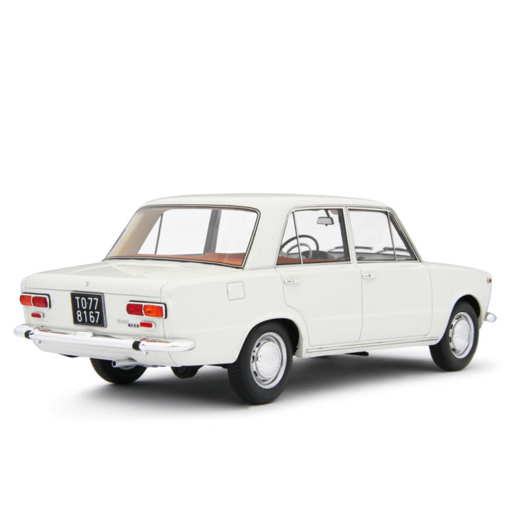 Fiat 124 1. série 1966 bílá - modely Laudoracing-Model 1:18