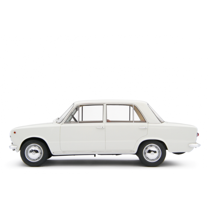 Fiat 124 1° Serie 1966 white - models by Laudoracing-Model 1/18