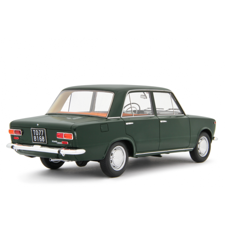 Fiat 124 1° Serie 1966 green - models by Laudoracing-Model 1/18