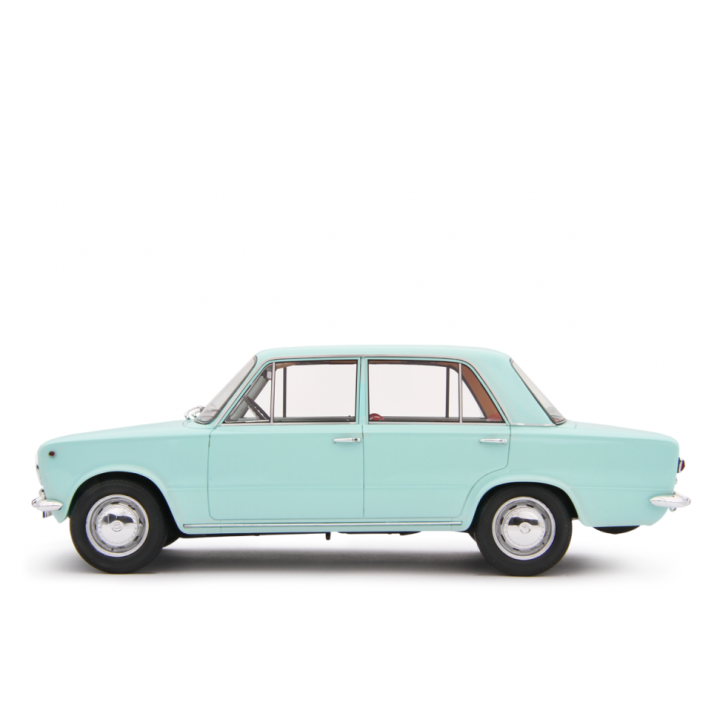 Fiat 124 1° Serie 1966 light blue - models by Laudoracing-Model 1/18