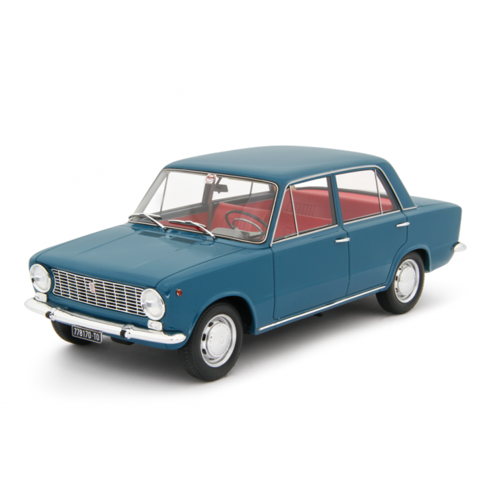Fiat 124 1° Serie 1966 blue - models by Laudoracing-Model 1/18