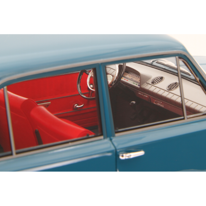 Fiat 124 1° Serie 1966 blue - models by Laudoracing-Model 1/18