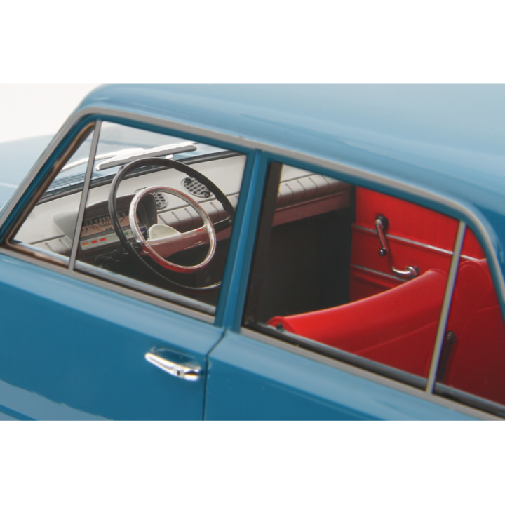 Fiat 124 1° Serie 1966 blue - models by Laudoracing-Model 1/18