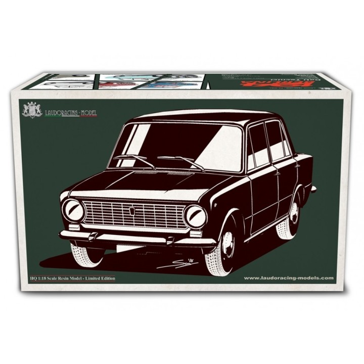 Fiat 124 1° Serie 1966 blue - models by Laudoracing-Model 1/18