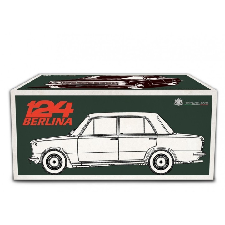 Fiat 124 1° Serie 1966 blue - models by Laudoracing-Model 1/18