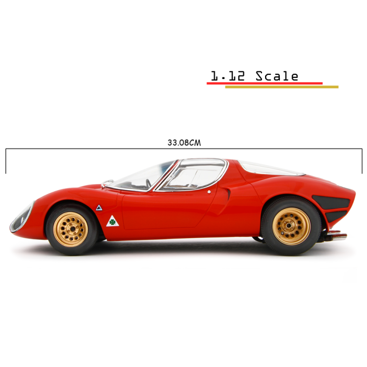 Alfa Romeo 33 Coupe Stradale 1967 Museum Ver. - Laudoracing-Model 1/12