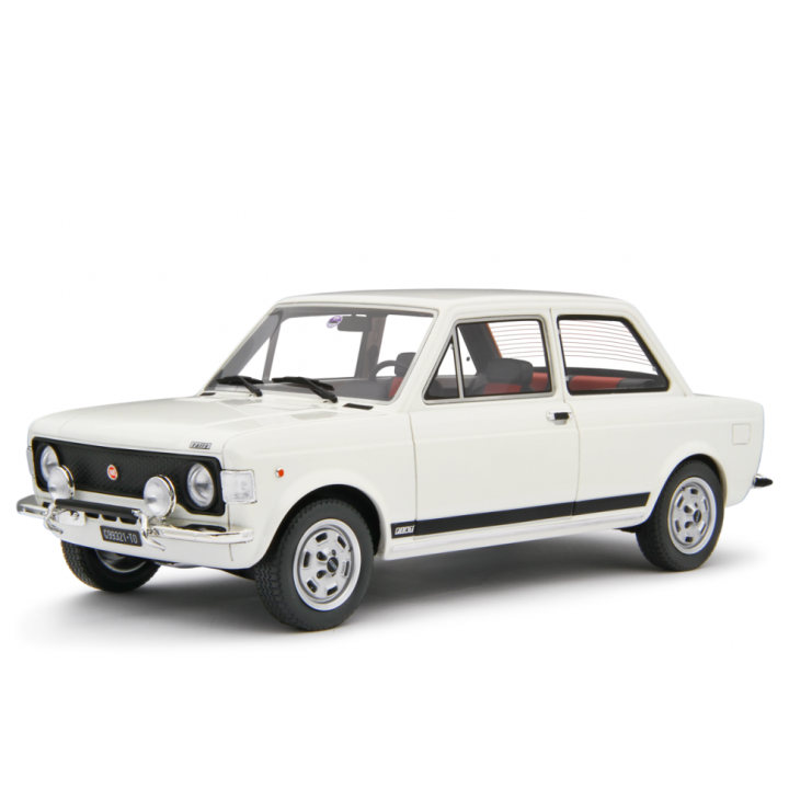 Fiat 128 Rally 2° serie 1972 white - model cars by Laudoracing-Model 1/18