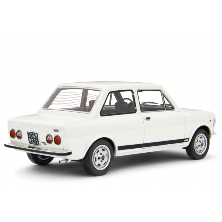 Fiat 128 Rally 2° serie 1972 white - model cars by Laudoracing-Model 1/18