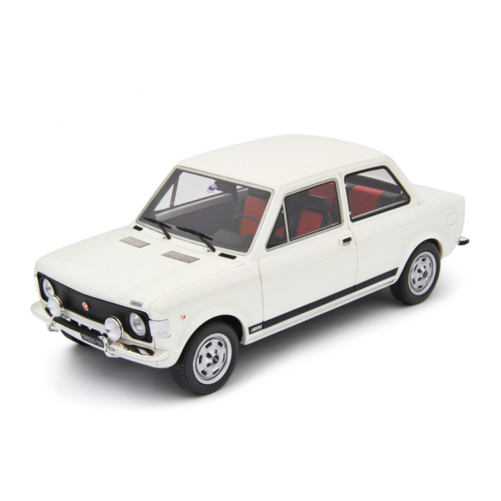 Fiat 128 Rally 2° serie 1972 white - model cars by Laudoracing-Model 1/18