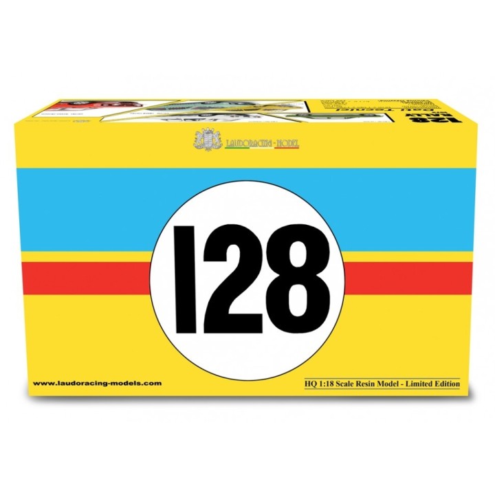 Fiat 128 Rally 2° serie 1972 white - model cars by Laudoracing-Model 1/18