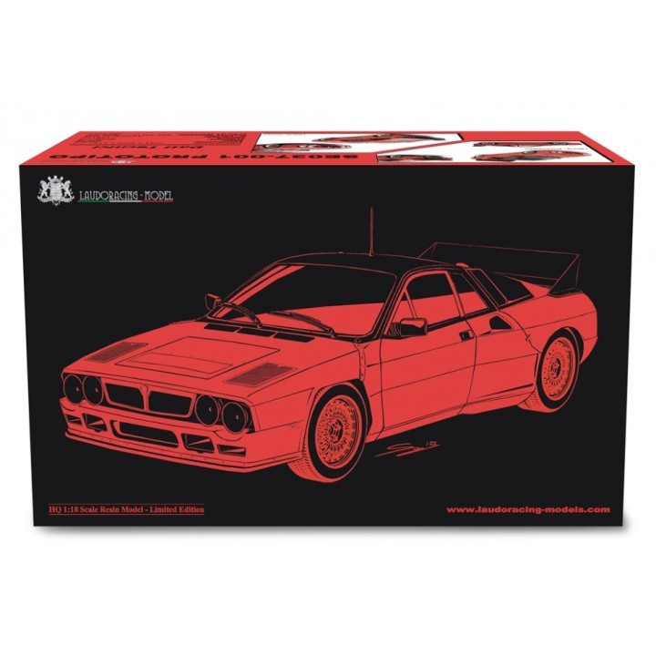Lancia Rally SE-037 0001 Prototipo 1980 LM221A red - model cars Laudoracing-Model 1/18